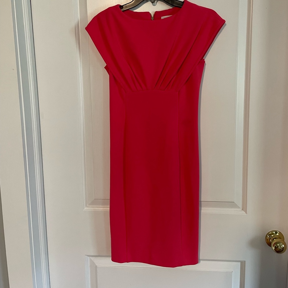 Calvin Klein pink dress with zip back closure!!